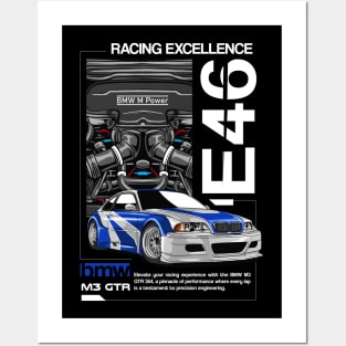 GTR E46 Racing Excellence Posters and Art